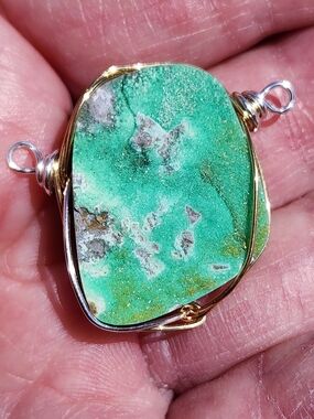 VERICITE Druzy Handmade Pendant -  Rare Stone -created By Destineebgems